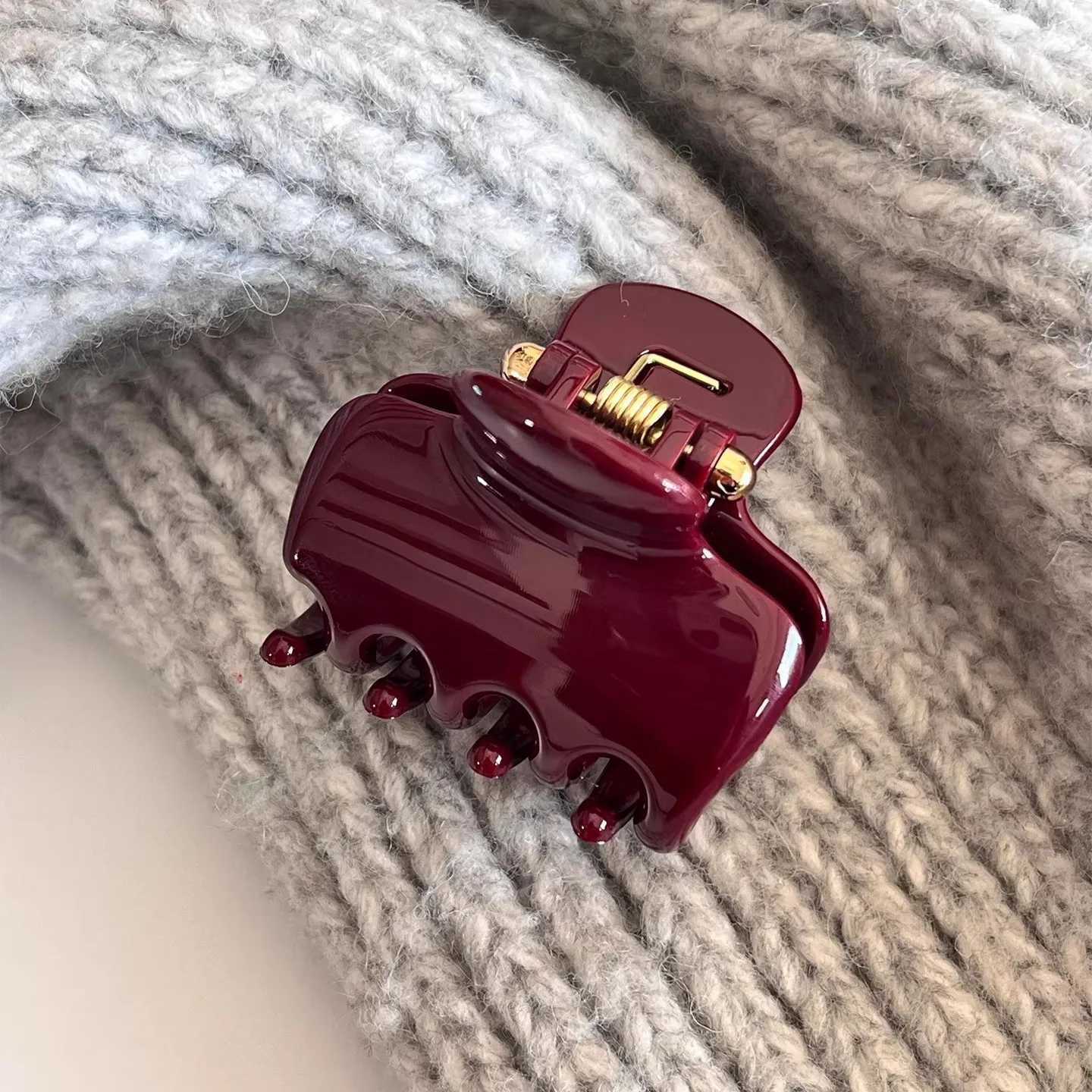 French Vintage Square Womens Hair Clips Elegant Acetate Hair Claw Sweet Shark Clip Exquisite Girl Hairs Accessories Headwear H260328