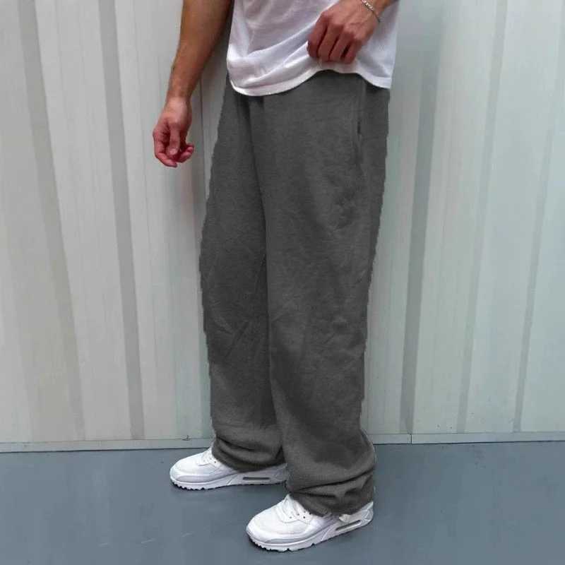 autumn winter man/woman Jogging Straight Sweatpants Street Style wide leg pants Casual Solid colors versatile Loose Mens Pants M260328