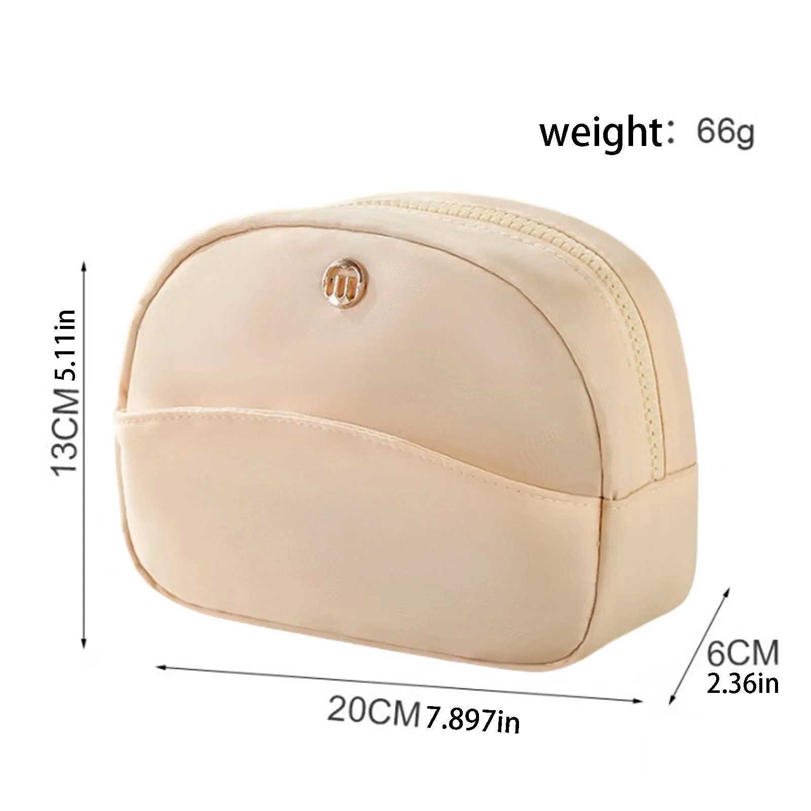 Makeup Bag Zipper Closure Stylish Shell Shaped Solid Toiletry Bag for Travel Daily Life D260328