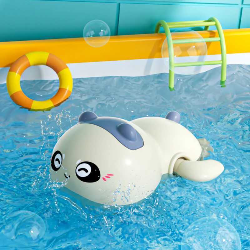 Baby Bath Toys Floating Wind Up Toy Cute Animal Clockwork Bathtub Swimming Pool Toy for Toddlers New Born Bathtub Toys 1-3 Year Z260328