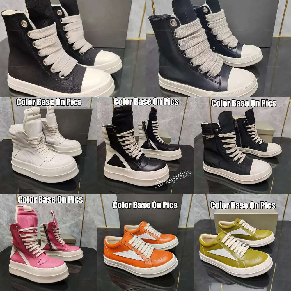 Canvas Boots Leather Furry Platform Shoes Unisex Casual Trainers for Women and Men - Designer Luxury Booties, Size CA5