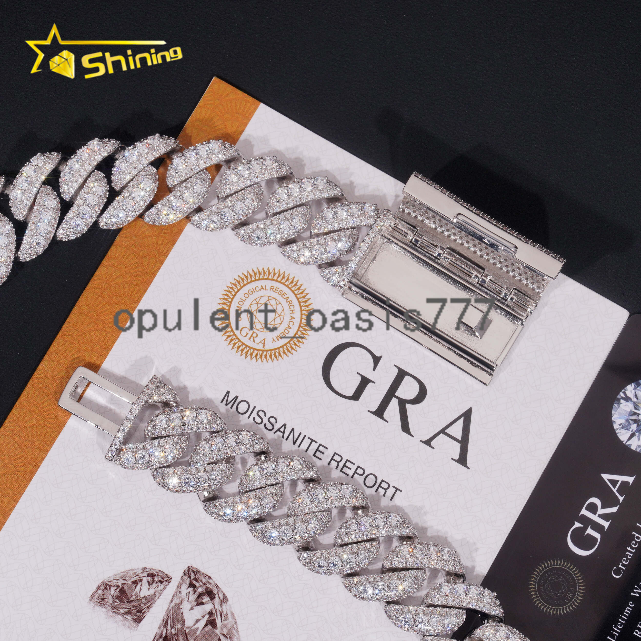 Trendy Big Size Heavy 925 Silver 20MM Width Miami Moissanite Cuban Link Chain Custom Iced Out Hip Hop Necklace for Men Women