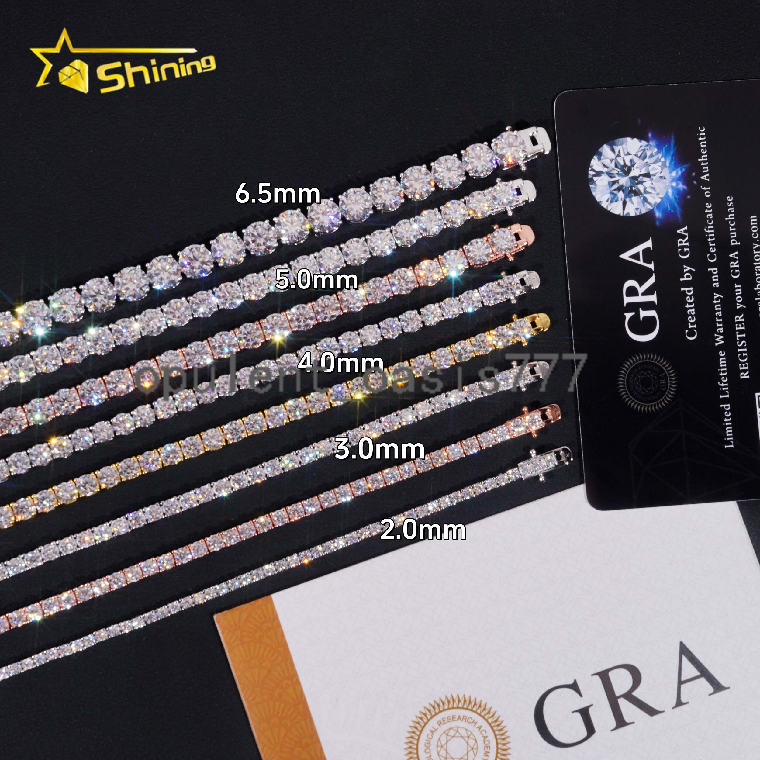 Hot Sale Classic Basket Prong Setting 925 Silver VVS Diamond Bracelet Necklace Moissanite Tennis Chain