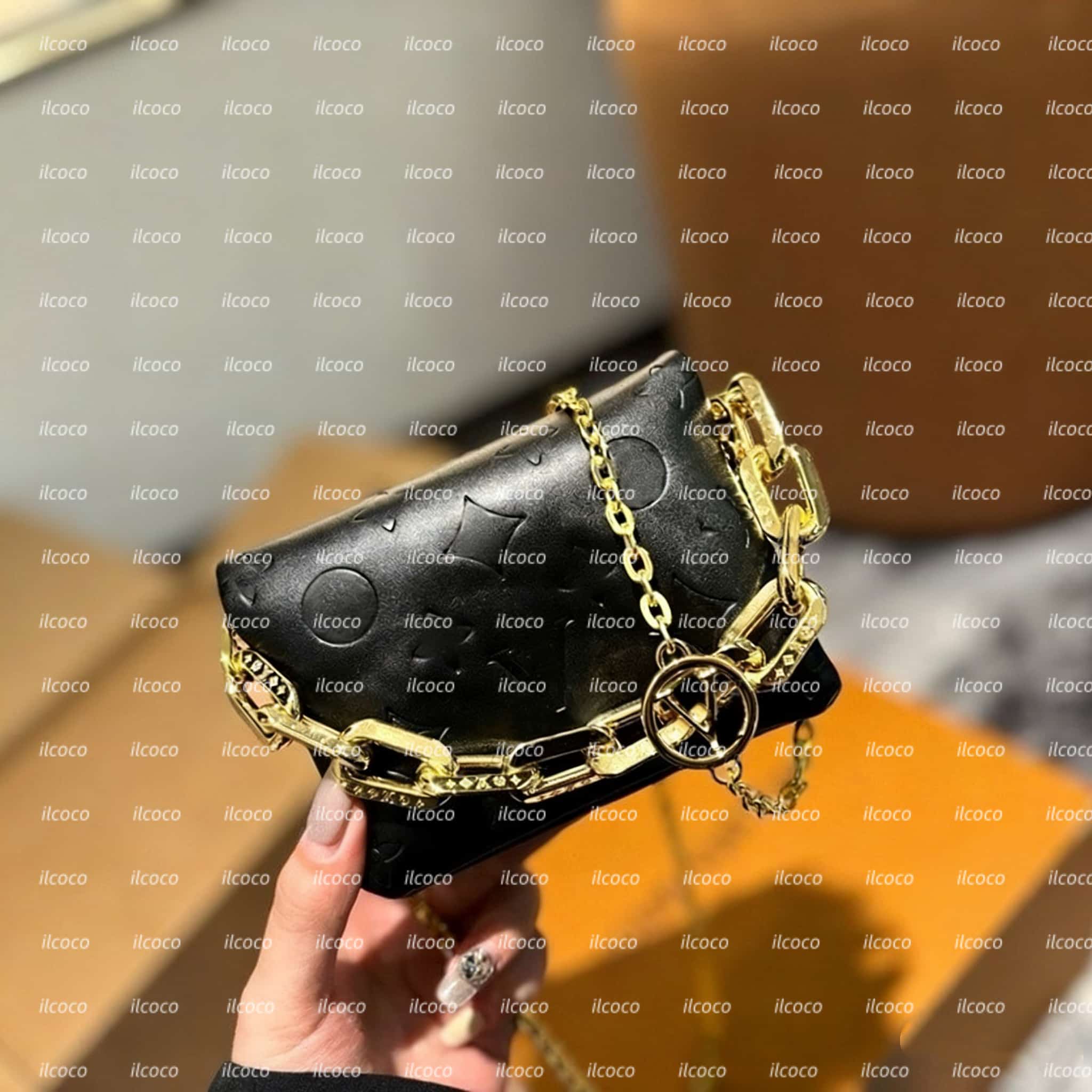 26A Top Quality Coussin Bag Womens Crossbody Shoulder Bag Designer Handbag Mirror Quality Envelope Bag Luxury Embossing Bags Removable Shoulder Strap Tote Wallet