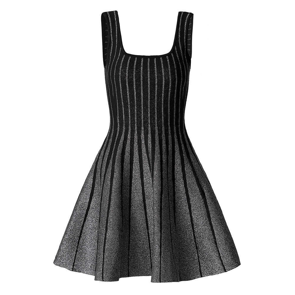2026 spring and summer new niche designer high waisted trumpet jacquard j29 interior fashionable knitted dress