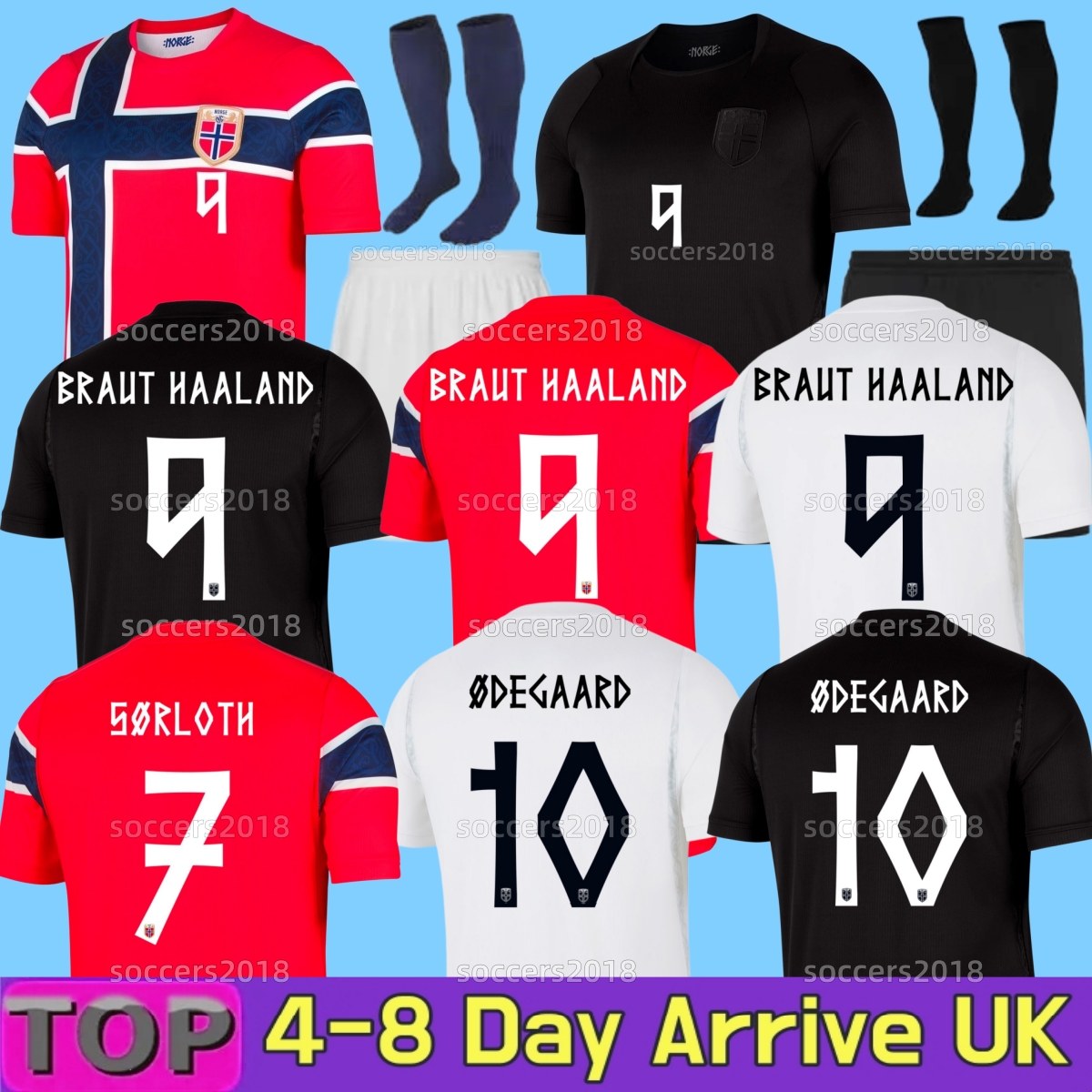 Norway 2026 World Cup Soccer Jerseys BRAUT HAALAND Odegaard STRAND sorloth SORLOTH NUSA AASGAARD BERG NUSA 26 2027 Home Away Third Player football shirt men kids kit