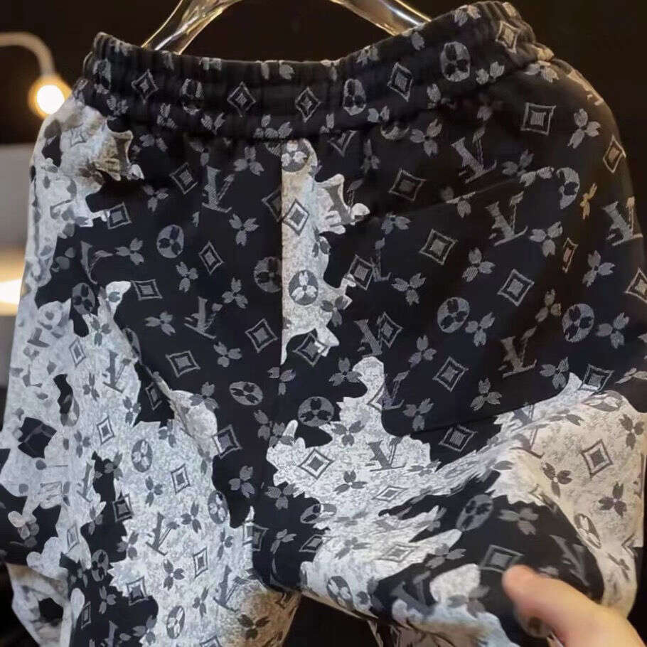Brand Printed Summer New Casual Trendy Loose Versatile Men's Five-Point Beach Shorts Fashion Luanyun