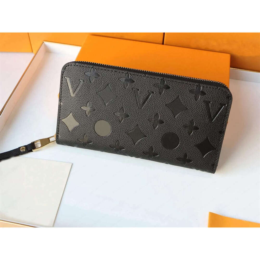 5A Designers ZIPPY WALLET Soft Leather Mens Womens Iconic textured Fashion Long Zipper Wallets Coin Purse Card Case Holder Wih Box Dust bag 6 colour