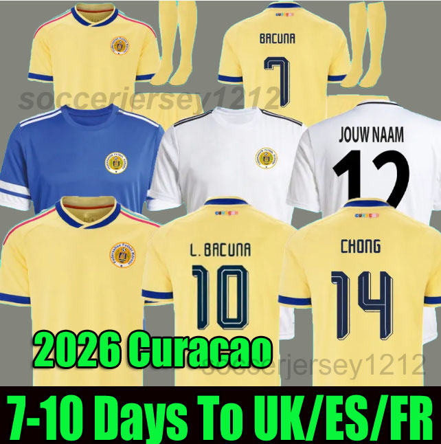 2026 Curacao Soccer Jerseys 25 26 27 Tahith Chong Sontje Hansen Juninho Bacuna Armando Obispo Men Kids 2027 Football Jersey Shirt Kit futbol kit set