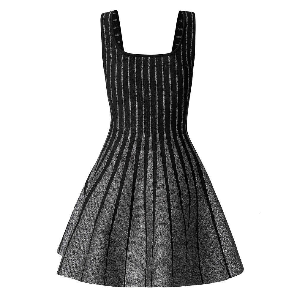 2026 spring and summer new niche designer high waisted trumpet jacquard j29 interior fashionable knitted dress