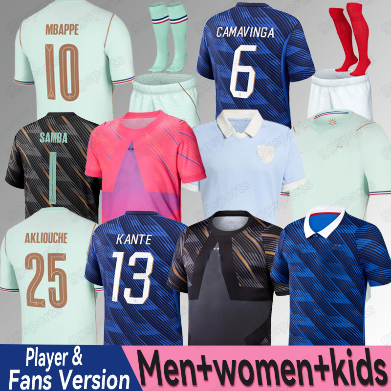 french World Cup 2026 soccer jersey 26 27 France Maillots MBAPPE THAUVIN BARCOLA OLISE EKITIKE KANTE DEMBELE de football shirt equipement de foot Men kids kit enfants