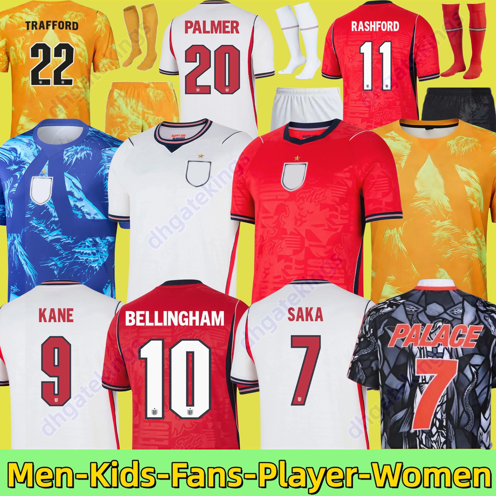 england world cup 2026 Soccer Jersey Men Kids KANE BELLINGHAM MAINOO BOWEN RICE FODEN GORDON TONEY PALMER PICKFORD Football Shirt Soccer 2025 england kit 26 27