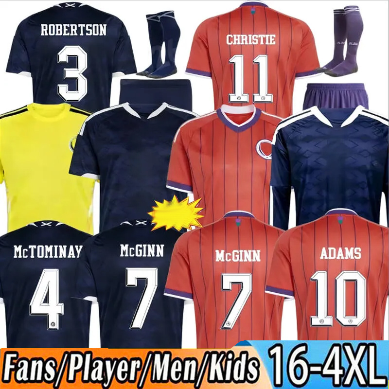 2026 World Cup Scotland Soccer Jerseys away home edition TIERNEY ROBERTSON football shirt CHRISTIE McGREGOR McGINN McKENNA Worldes Cups men kit