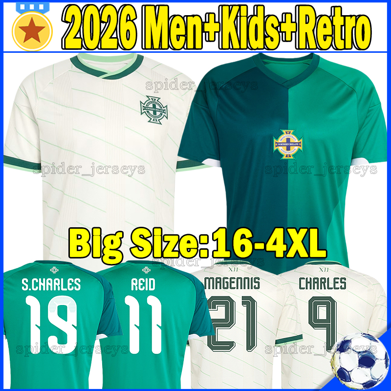 XXXL 4XL 2026 Northern Ireland Soccer Jerseys retro 1990 93 94 Football Shirts 26 27 PRICE CHARLES REID S.CHARLES DEVENNY HUME MARSHALL MAGENNIS Men Uniform kids kits