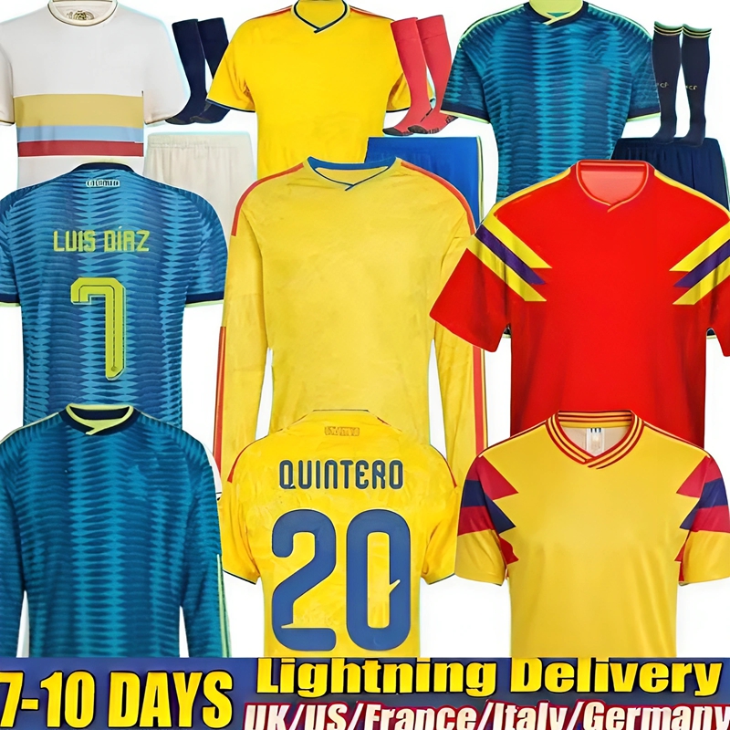 Colombia Jersey 2026 World Cup Kit Soccer Jerseys LUIS DIAZ JAMES 100-years Anniversary Shirt James L.DIAZ Fans Player Version Jersey Male Female Kids Football Shirts