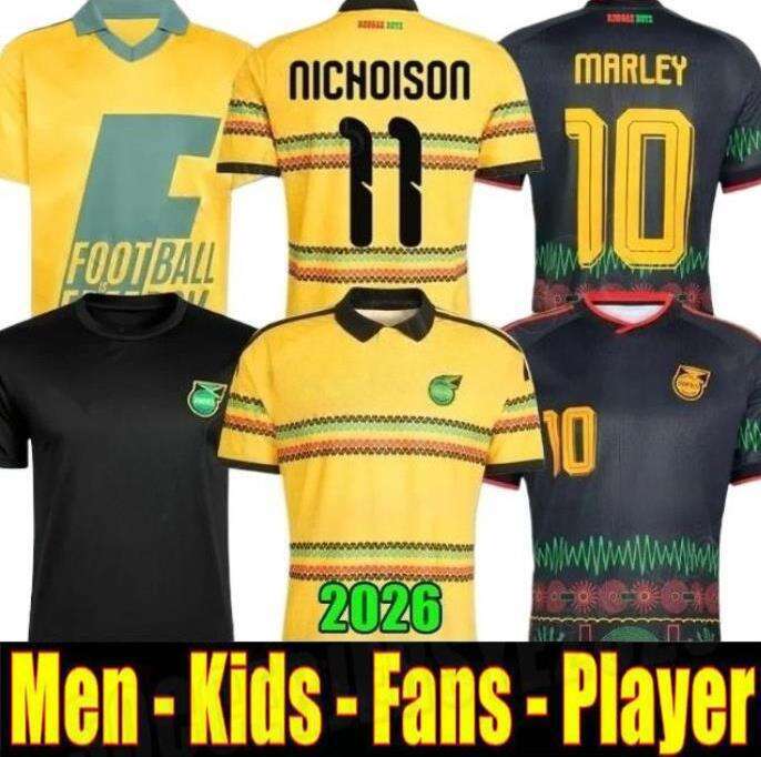 Jamaica Bob Marley 2026 World Cup Kit Retro 1998 jamaica home soccer jerseys MARLEY 10 JAMAICA national Team Jersey football shirt fans player version men kids sets