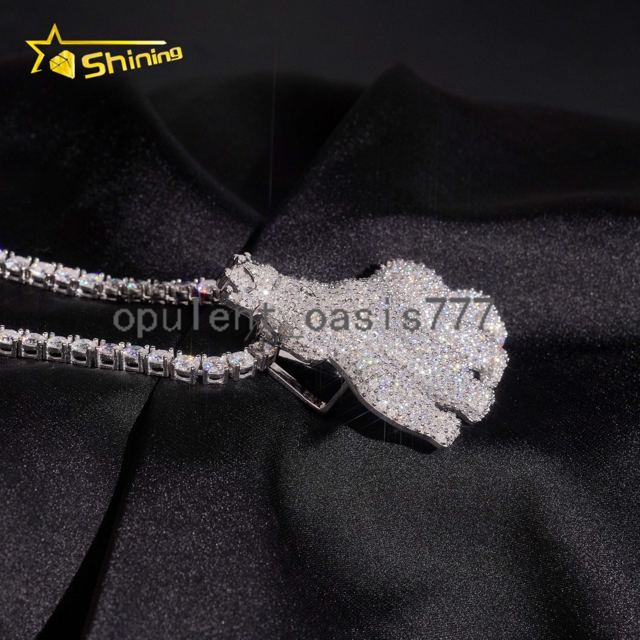 Pass Diamond Tester 925 Silver Hip Hop High Quality Gorilla Iced Out VVS Moissanite Pendant