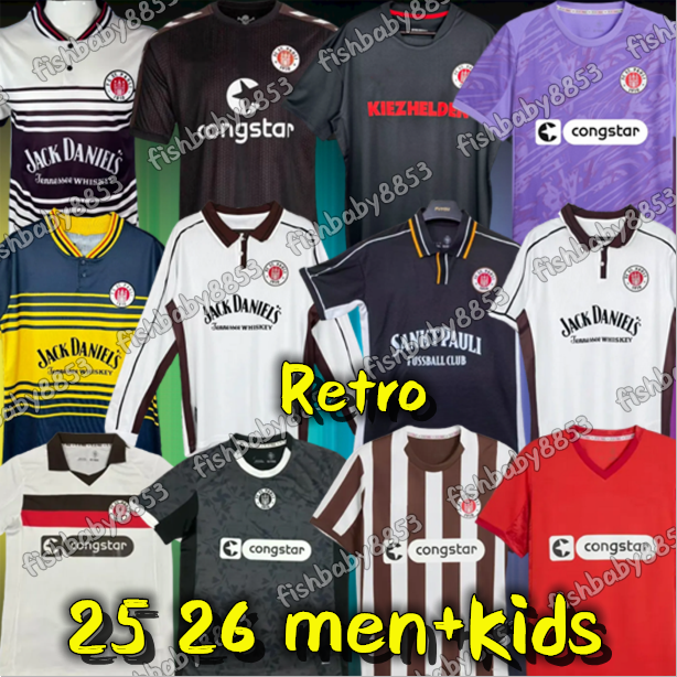 New 25 26 ST Pauli men soccer jerseys Retro 1997 1998 1999 2000 13 14 15 16 BECKER IRVINE KYEREH HARTEL Maillots De Foot SMITH PAQARADA MEDIC 2025 2026 men football shirts