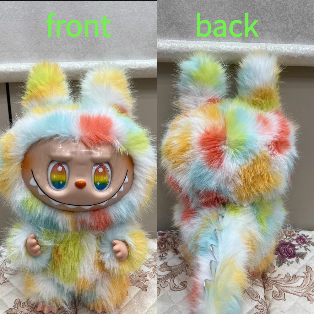 38cm zimomo Labubu Angel Creative Change Doll Figure Vinyl Pendant Doll Labubu Model Doll Toy Birthday Gifts