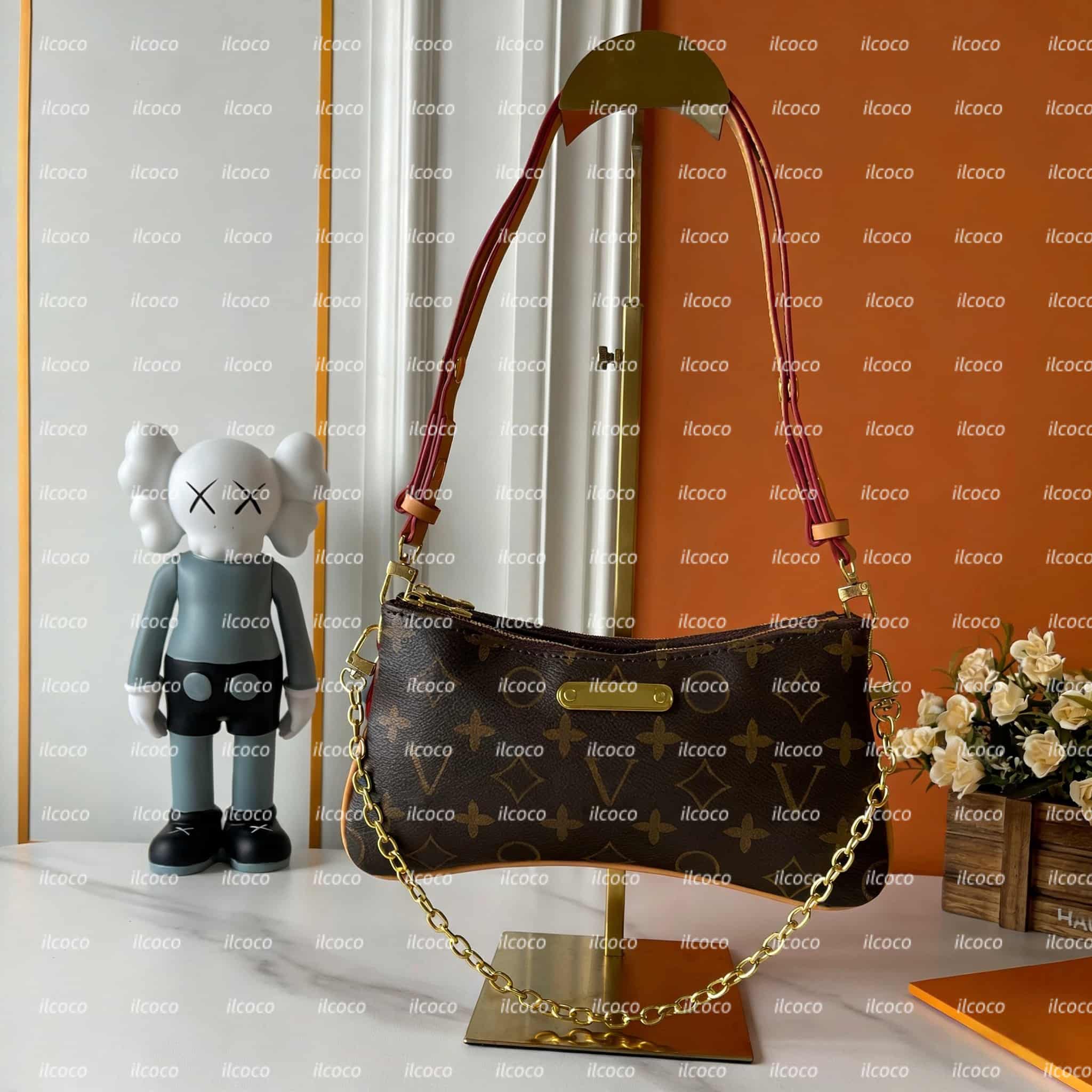 32A New Designer Bag Liv pochette Shoulder Bag Women's Leather Easy Pouch On Strap Bag Denim Crossbody Bags Luxury Wallet Old Flower Vintage Classic Purse Handbag