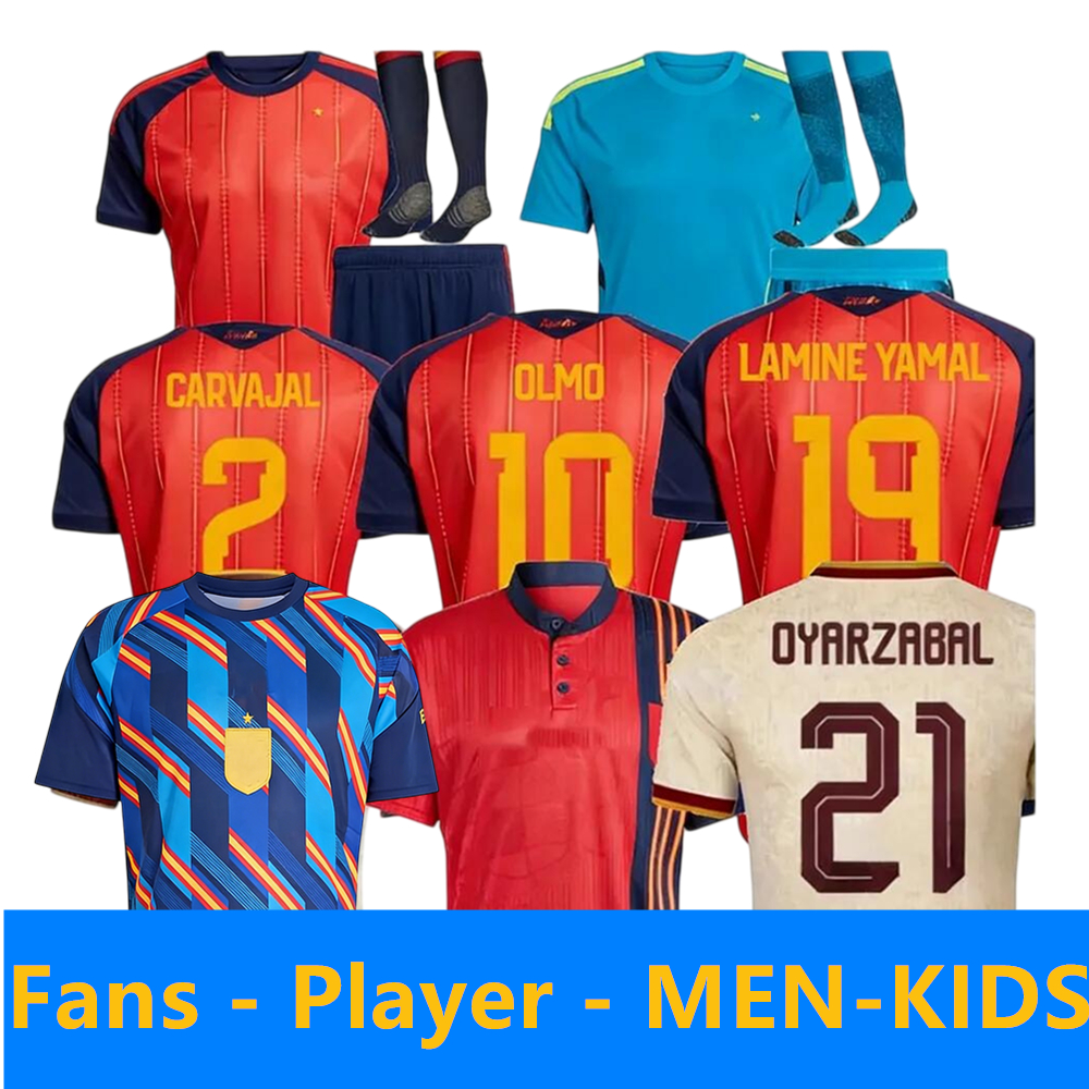 spain Jersey 2026 2027 Soccer shirts MORATA FERRAN CARVAJAL 26 27 National Team Football jersey Men Kids Kit LAMINE YAMAL Camiseta Espana