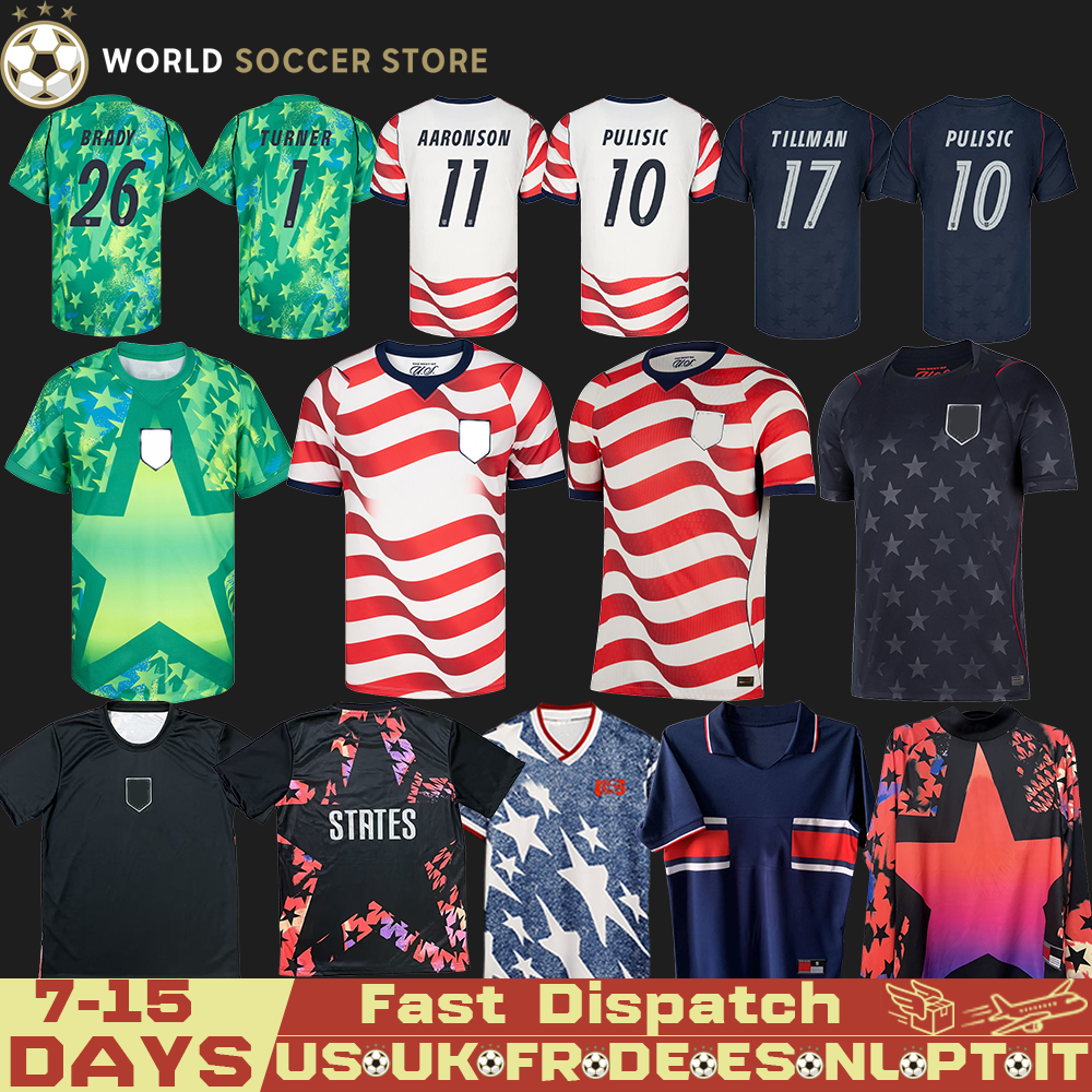 2026 World CUP 25 PULISIC MCKENNIE Football Jersey ERTZ ALTIDORE PRESS WOOD MORGAN LLOYD 25 26 America Football Shirt United States Camisetas UsA UsMNT PLAYER Men Kit