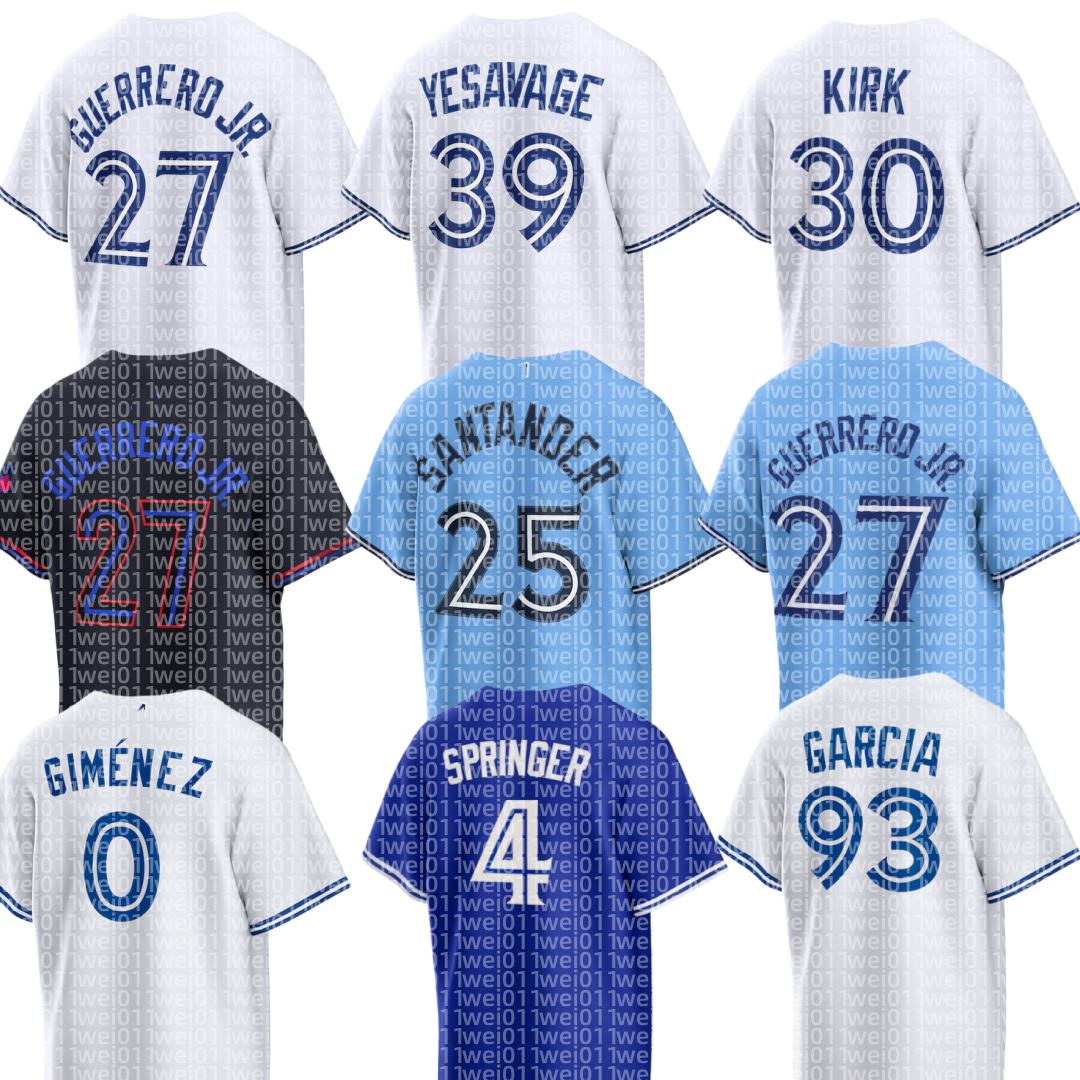 Blue Jays Baseball Jersey Addison Barger Vladimir Guerrero Jr. Alejandro Kirk Kazuma Okamoto Daulton Varsho Ernie Clement Trey Yesavage George Springer Dylan Cease