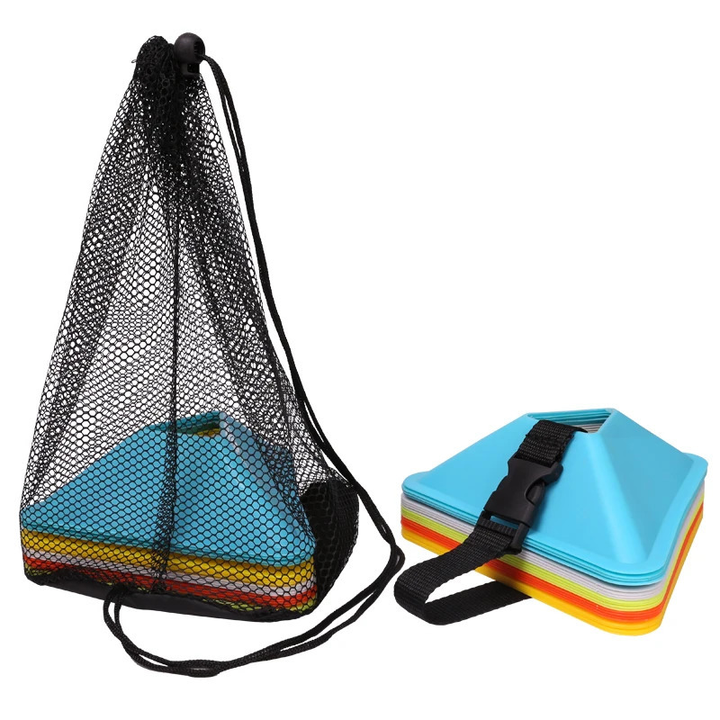 20PCS 40PCS Football Training Disc Triangle Soccer Practice Field Sports Agility Training Cone Portable Equipment for Kids Adult 260327