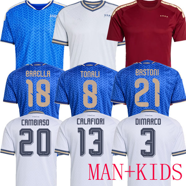 Maglia italia soccer jerseys 2026 2027 home away 25 26 27 ITALYS football shirts tonali women adult kids kit fans player short sleeve top quality GOALKEEPER SEW