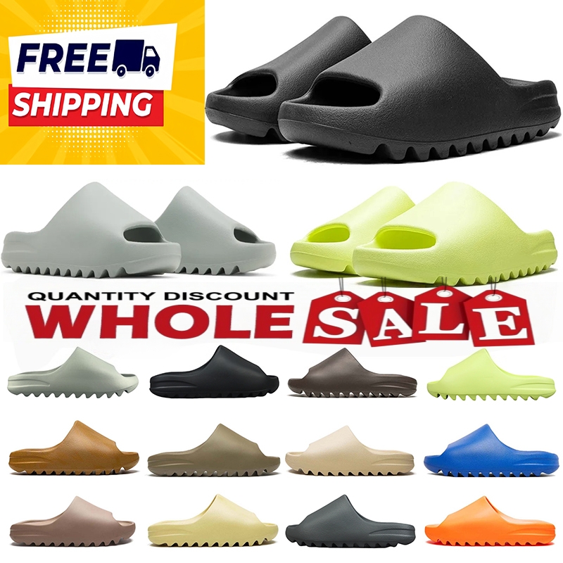 Free Shipping Luxury Designer Slippers for Men Women Onyx Black Blue Pure Bone Resin Sandals Summer Casual Flip Flops Slippers With Box