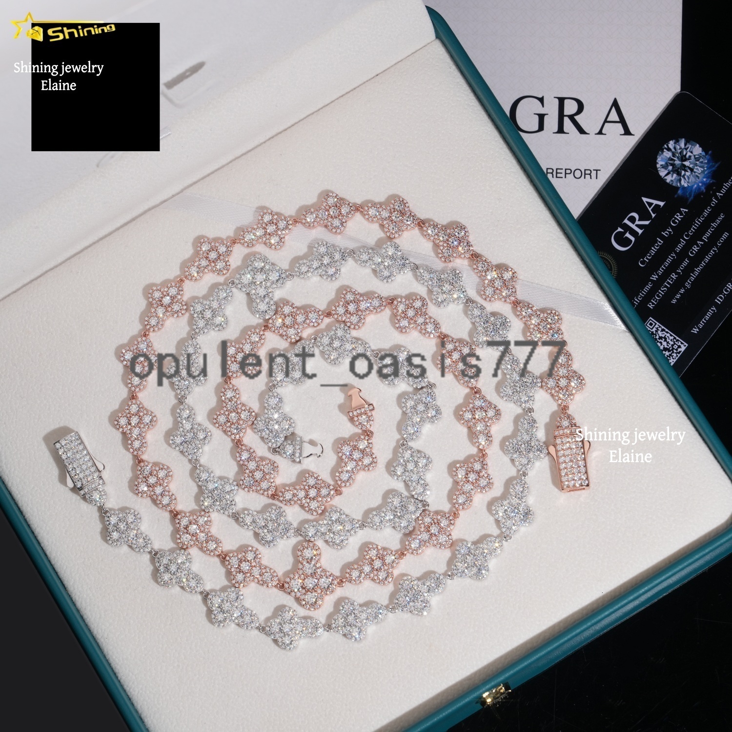 High Quality Iced Out Fashion Jewelry Custom Diamond 13MM 925 Sterling Silver Moissanite Miami Cuban Link Chain Necklace