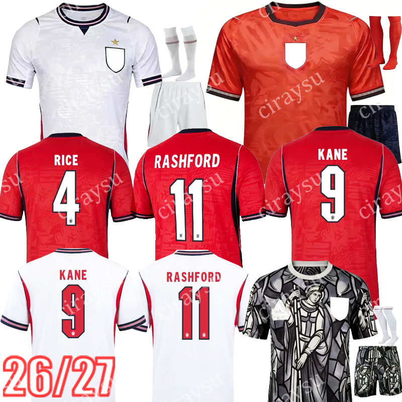 2026 englandes football shirt World Cup Kit KANE Soccer Jersey SAKA PALMER RICE FODEN kids Women Goalkeeper England world cup 2026 football kit