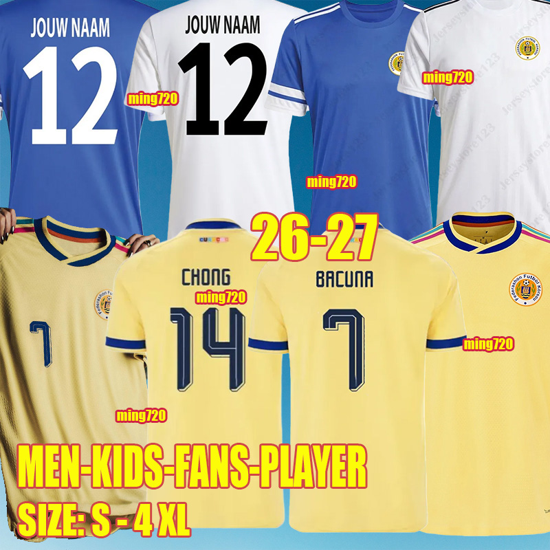 2026 Curacao football Jerseys 26 27 Tahith Chong Sontje Hansen Juninho Bacuna Armando Obispo Home Men Kids Football Jersey Shirt Kit