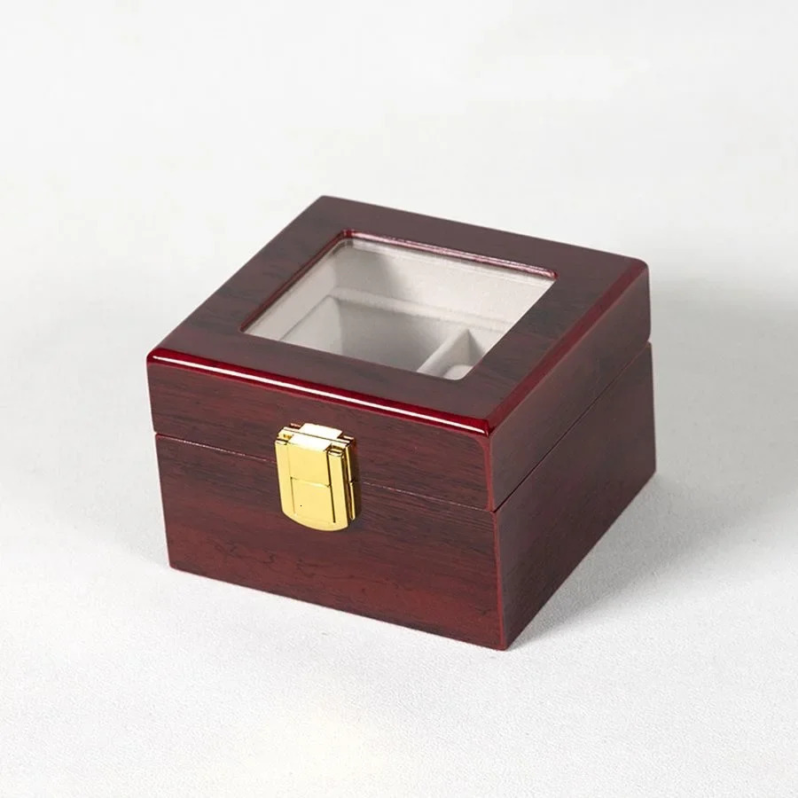 Wooden Watch Box Eco-Friendly Watch Storage Case with 1/2/3/5/6/10/12 Slots Travel Organizer for Men Watch Gift Box 260327
