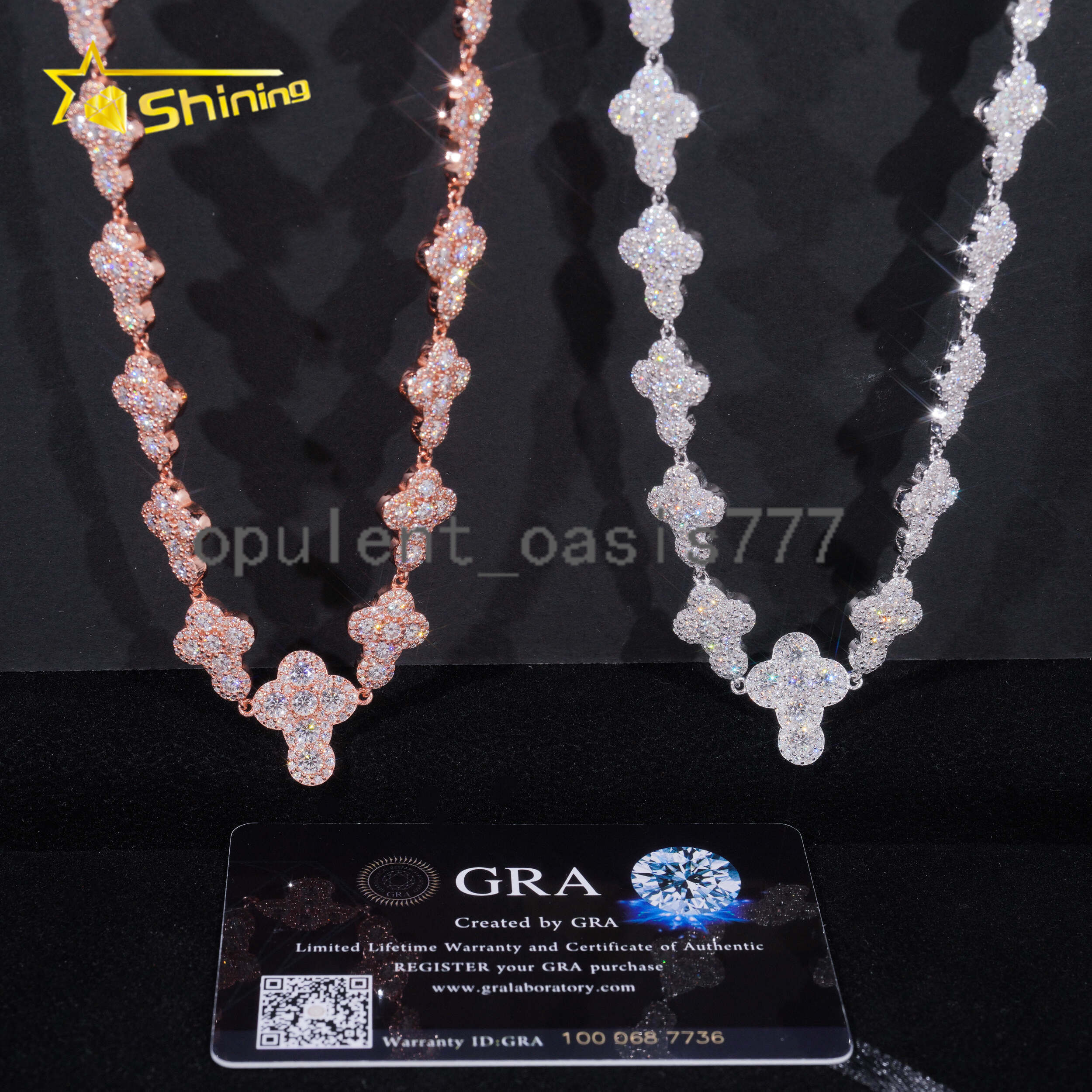 New Arrival Hip Hop Moissanite Necklace13MM 925 Sterling Sliver Iced Out Infinity Moissanite Cross Cuban Link Chain Men