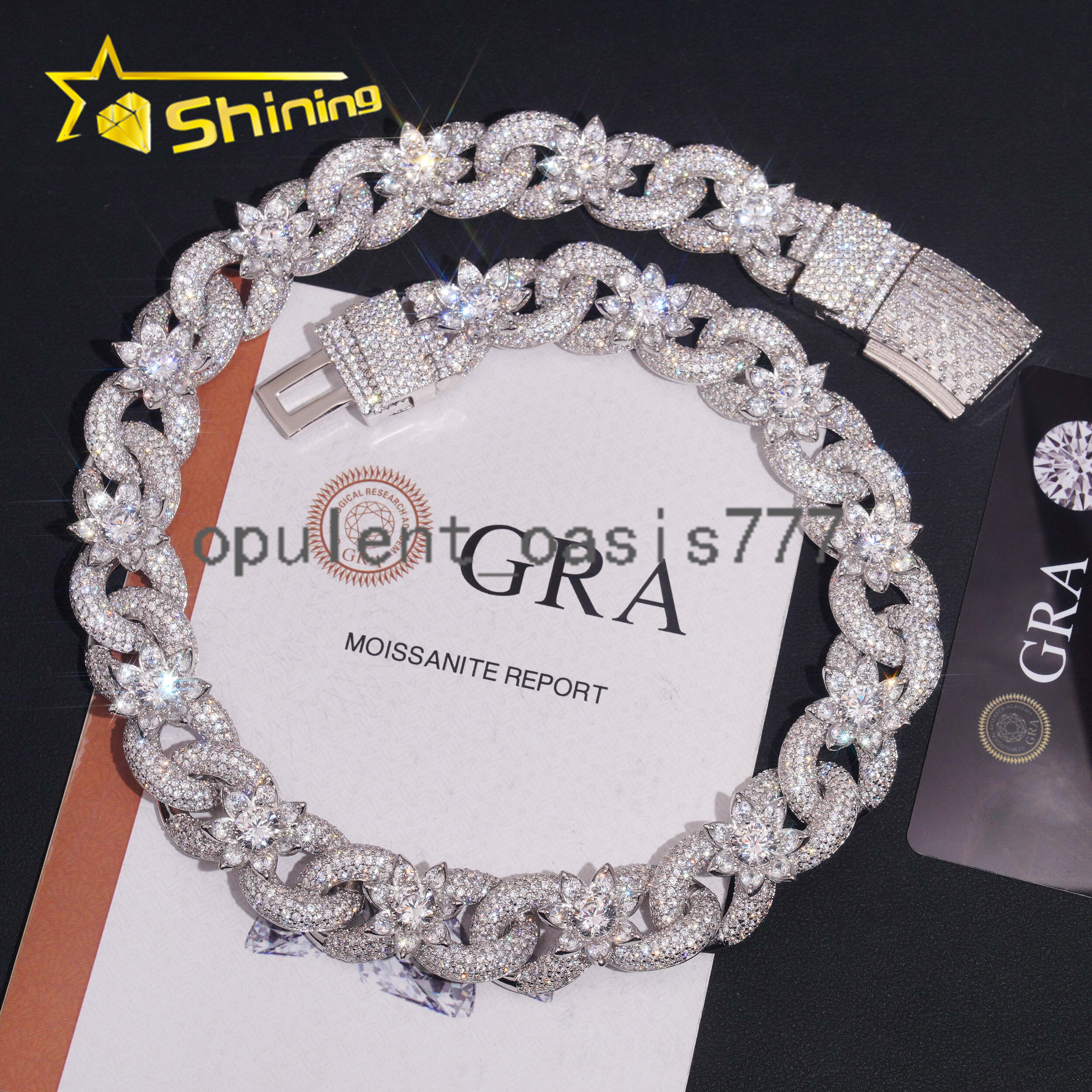 Luxury Rapper Jewelry 925 Sterling Silver 18MM Infinity Moissanite Cuban Link Chain Hip Hop Iced Out Custom Chains for Men