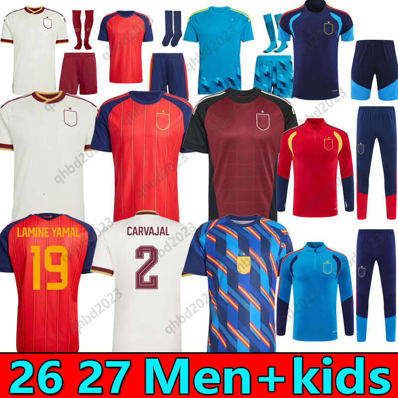 16-4XL 26 27 J. NAVAS Spain Soccer Jerseys 2026 GAVI PEDRI LAMINE YAMAL RODRIGO MORATA PINO MERINO SERGIO M.ASENSIO FERRAN REDONDO Football Shirt Camiseta Futbol kids