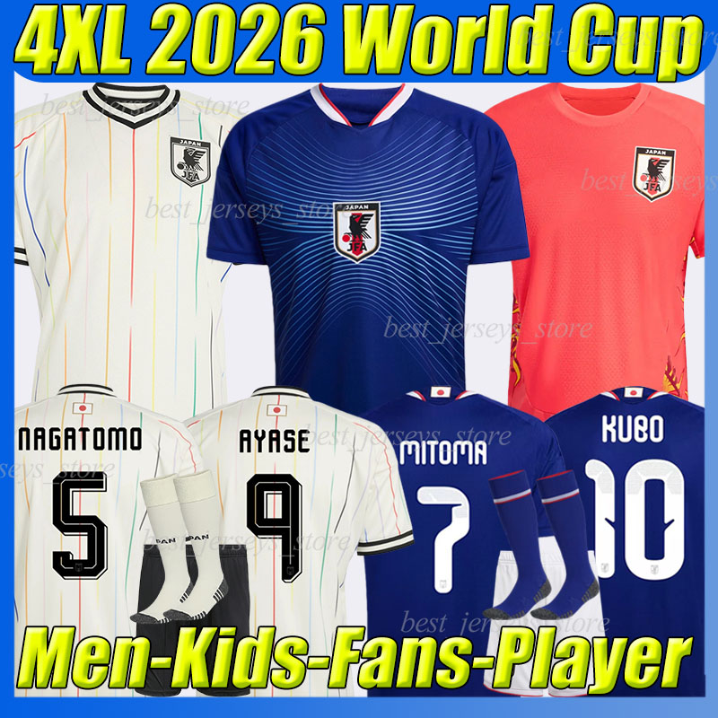 4XL 2026 Japan Soccer Jerseys japon AYASE OGAWA KAMADA DOAN NAKAMURA MACHINO MACHINO MAEDA TANAKA MINAMINO ENDO KUBO MITOMA men kids kits socks sets Football Shirts