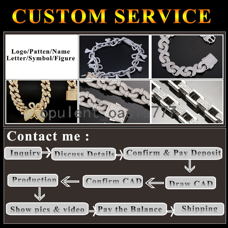 Hot Sale Dropshipping 13mm 2rows Vvs Moissnaite Iced Out Hip Hop Jewelry Moissanite Cuban Chain