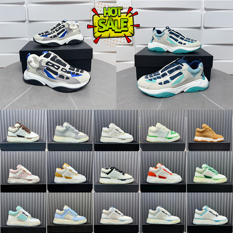 Designer shoes Sneakers Skeleton Shoe Platform Dress Shoe MA1 MA2 Luxury Mens Bone White Scarpe Black Trainers Chaussure Sneakers 36-45