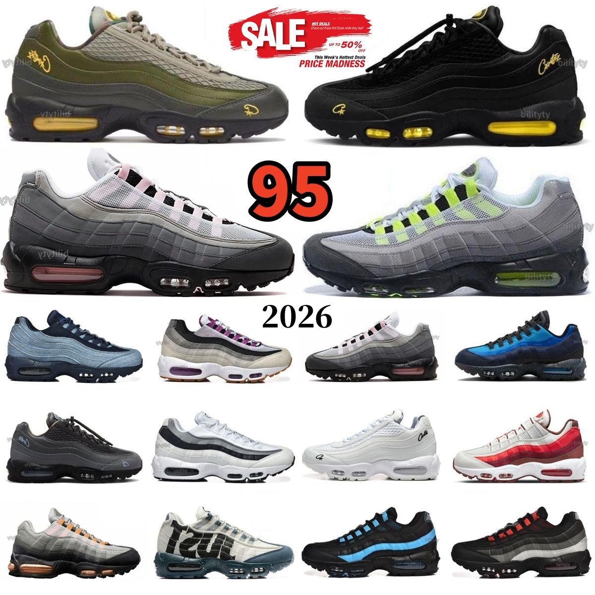 95 95s Big Bubble pink foam Designer Running shoes 95 Triple Black White Tour Yellow Aegean Storm Sequoia Pink Neon Black Leathe shoes men Outdoor sneakers trainers