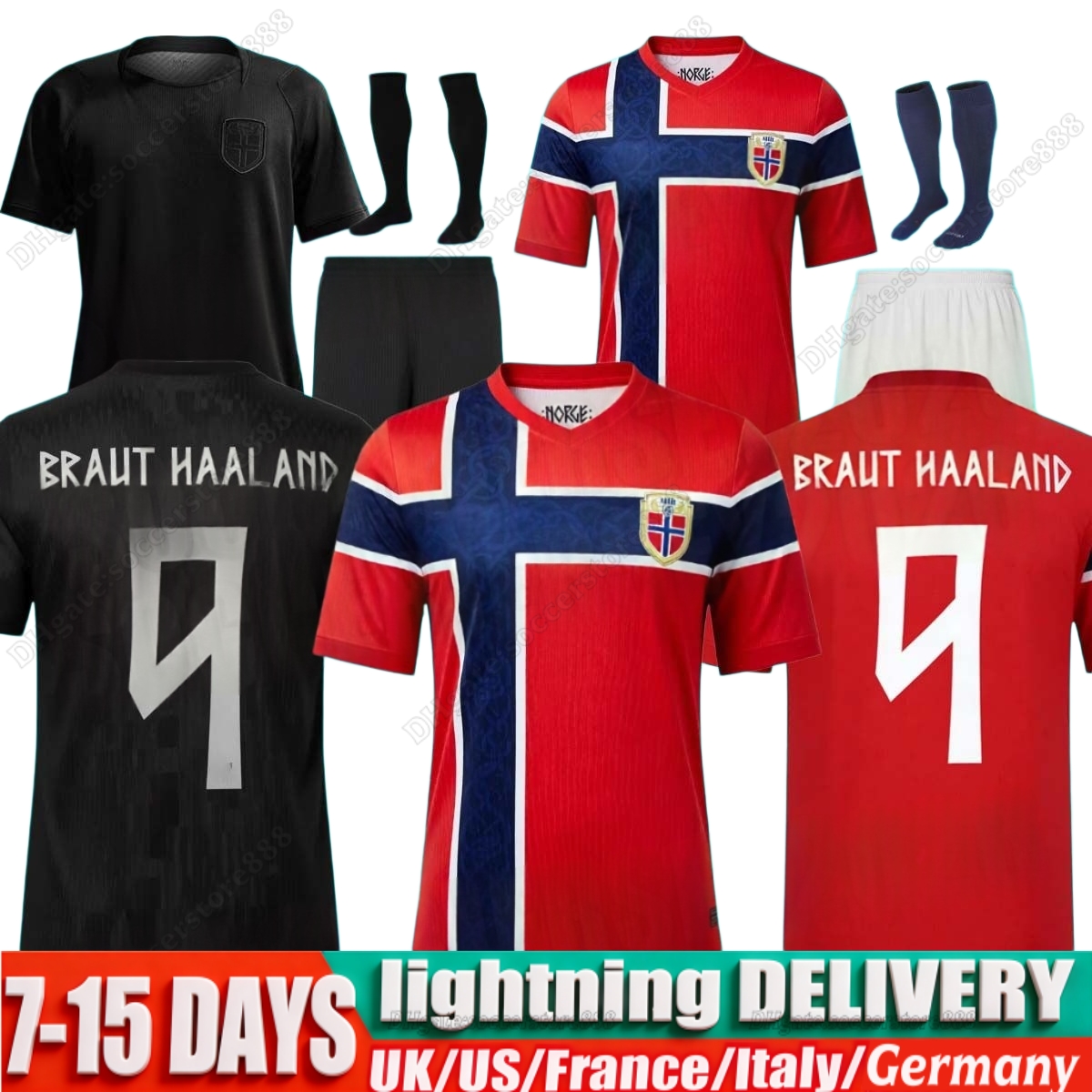 26 27 world cup Norway soccer jersey 2024 2026 HAALAND odegaard Sorloth Berge Men Kids SORLOTH NUSA AASGAARD HORN Football shirt Christmas gift men White uniform S-4XL