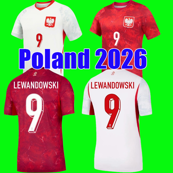 S-4XL Poland 2026 World Cup Home Away Kits LEWANDOWSKI Soccer Jersey MILIK PIETUSZEWSKI KAMINSKI PIATEK SZYMANSKI KIWIOR CASH Football shirt men kids set uniforms