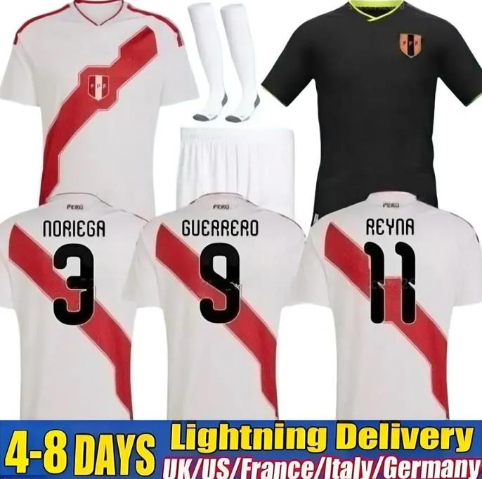 Peru 2026 soccer jerseys 26 27 home away PENA football shirt GUERRERO TAPIA CARTAGENA maillots de futol NORIEGA LAPADULA REYNA camesitas de foot men kids patch