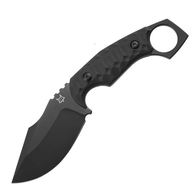 Cross-border bestseller Fox 633 outdoor survival straight with integrated K sheath, tactical knife, high hardness, sharp pocket knife