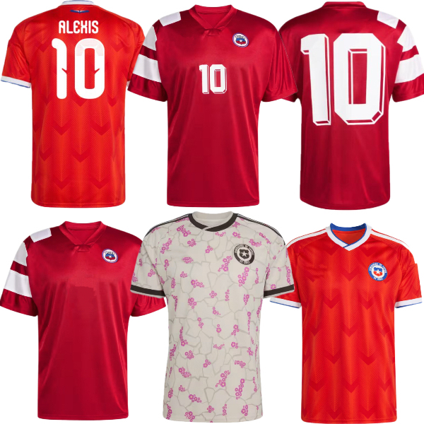 chile 2026 2027 World Cup soccer jerseys Retro 93 94 ALEXIS VIDAL SUAZO NUNEZ CEPEDA brereton ARAVENA diaz National team 26 27 football men kids shirt