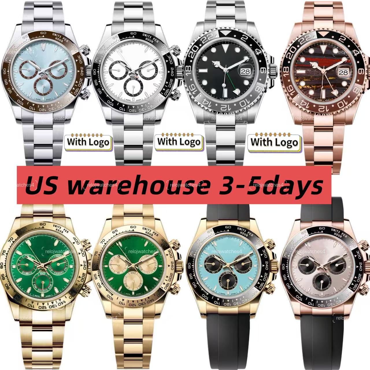 Designer watch daytons luxury men watch diamond watches men 40mm automatic watchs 904L Stainless steel Gold Wristwatches with sapphire glass reloj orologio montre