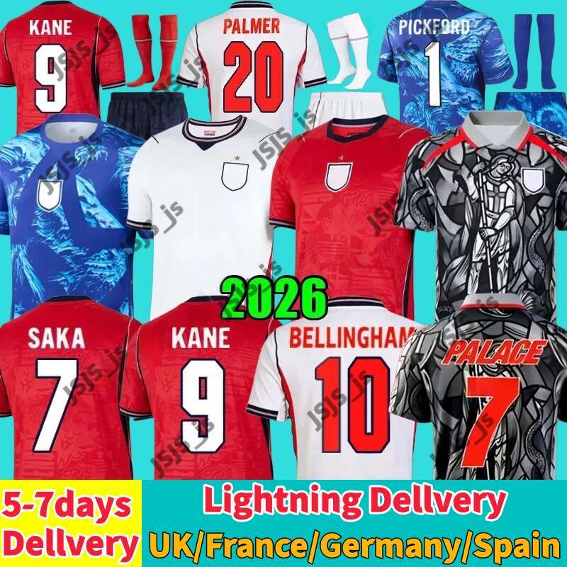 2026 World Cup england football shirt Bellingham SAKA Soccer Jersey 26 27 Men Kids kit KANE MAINOO BOWEN RICE FODEN GORDON TONEY PALMER PICKFORD Soccer Uniforms WOMEN