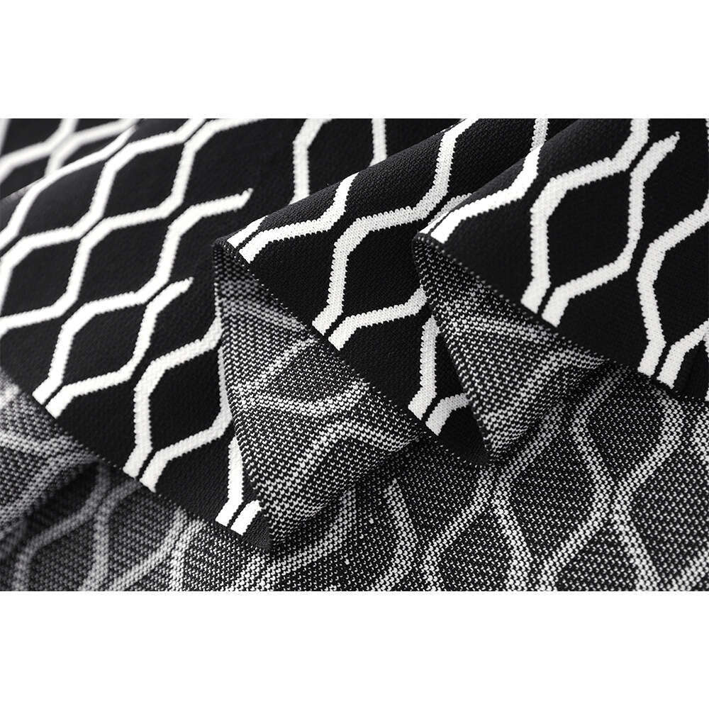 2026 spring and summer new niche designer high waisted trumpet jacquard j29 interior fashionable knitted dress