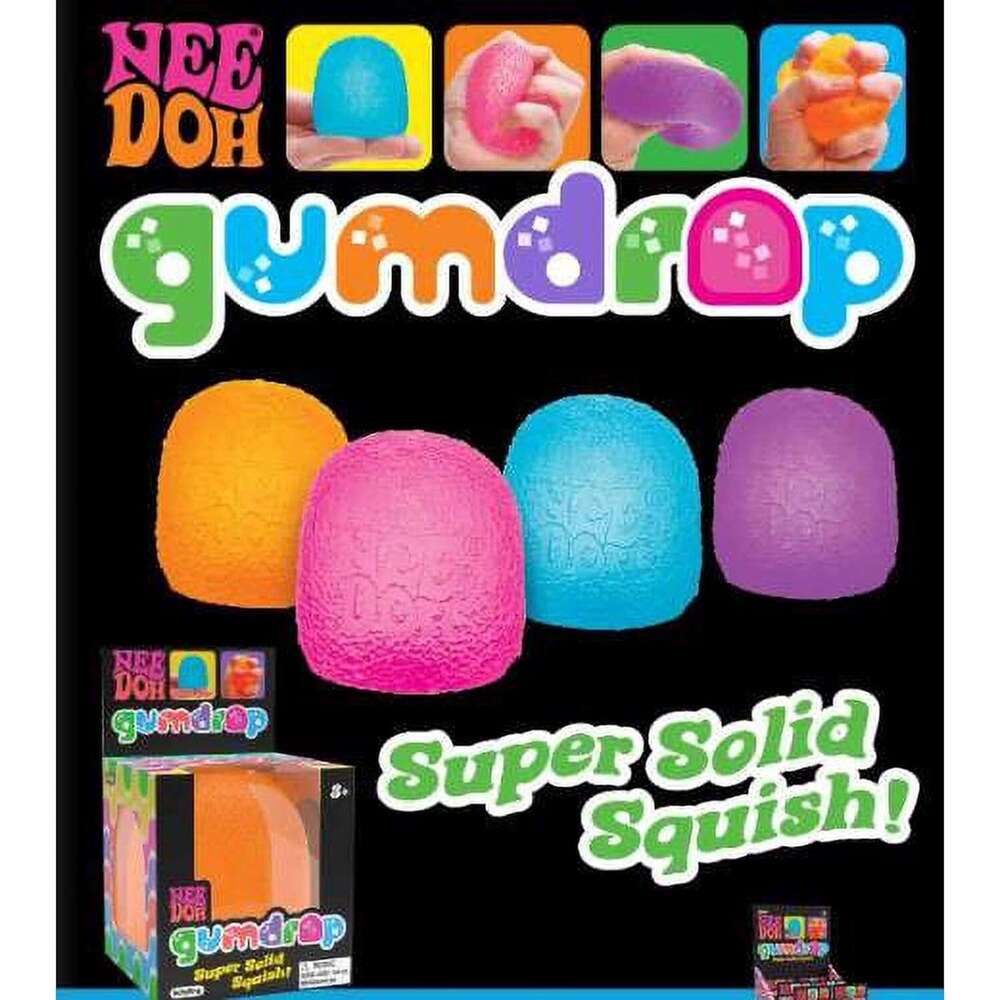 Schylling NeeDoh Gumdrop Textured Sensory Fidget Toy Colors May Vary needoh Candy Squishy